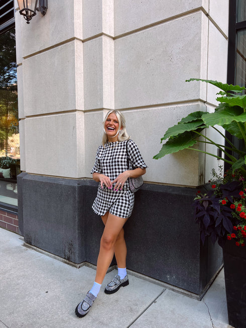 Bow & Pearl Set// Black